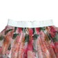 Floral Print High-Waist Silk Maxi Skirt