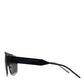 Matte Black Chic Metal Sunglasses