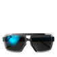 Matte Black Chic Metal Sunglasses