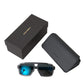 Matte Black Chic Metal Sunglasses