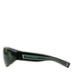 Sleek Men's Green-Lens Sunglasses
