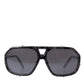 Sleek Metal Frame Designer Sunglasses