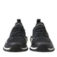 Elegant Black Mesh Sorrento Sneakers