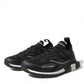Elegant Black Mesh Sorrento Sneakers