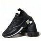 Elegant Black Mesh Sorrento Sneakers