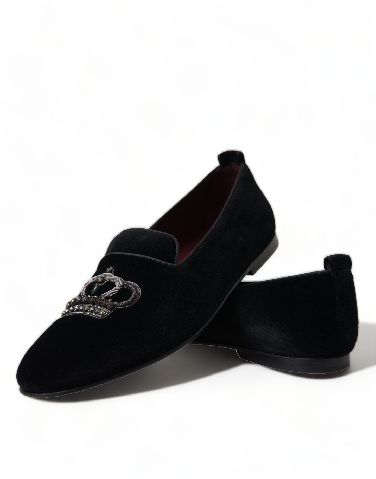 Elegant Velvet Black Dress Loafers