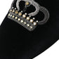Elegant Velvet Black Dress Loafers