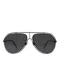 Elegant Black Metal Sunglasses for Men