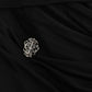 Elegant Strapless Black Maxi Dress