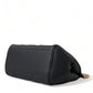 Elegant Black Leather Sicily Shoulder Bag
