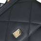 Elegant Black Leather Sicily Shoulder Bag