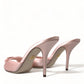 Chic Pink Slip-On Sandal Elegance