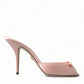 Chic Pink Slip-On Sandal Elegance