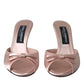 Chic Pink Slip-On Sandal Elegance