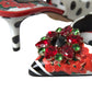 Chic Multicolor Floral Slingback Heels with Crystals