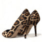 Exquisite Leopard Print Stiletto Pumps