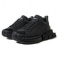 Elegant Black Super Queen Sneakers
