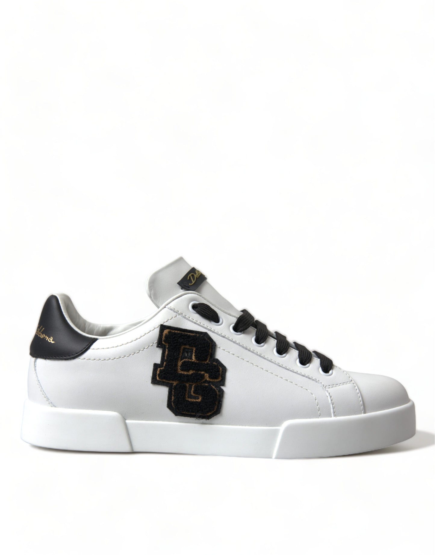 Elegant Low Top White Leather Sneakers
