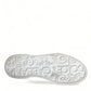Elegant Low Top White Leather Sneakers