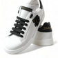Elegant Low Top White Leather Sneakers