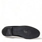 Elevated Black Velvet Loafers for Men