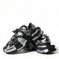 Elegant Gray Casual Sneakers
