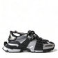 Elegant Gray Casual Sneakers