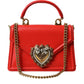 Elegant Red Leather Devotion Envelope Bag
