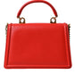 Elegant Red Leather Devotion Envelope Bag
