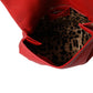 Elegant Deerskin Medium Shoulder Bag in Red