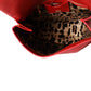 Elegant Deerskin Medium Shoulder Bag in Red