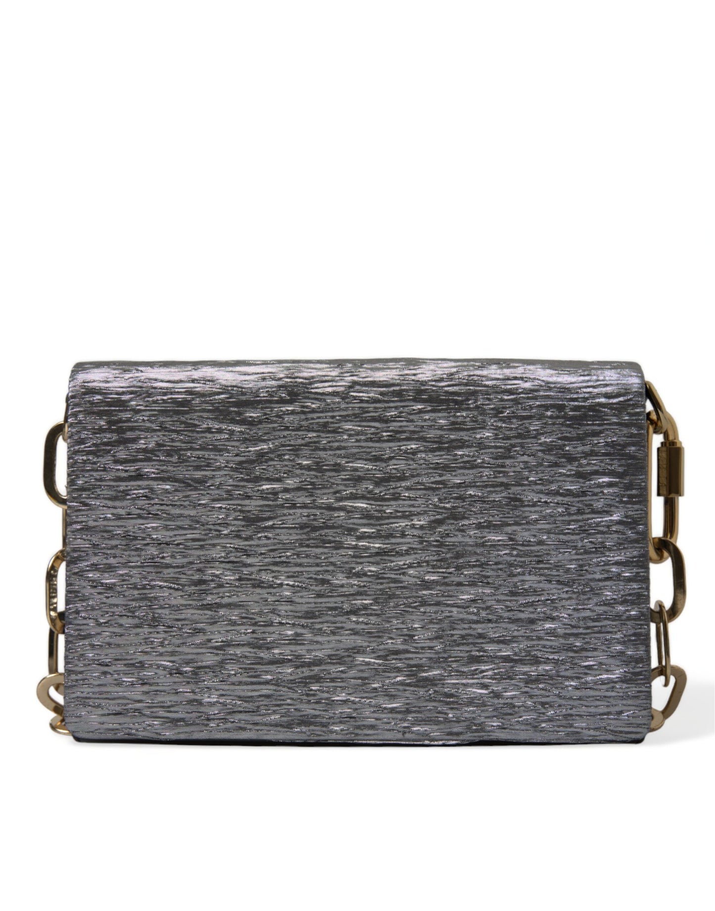 Exquisite Silver Swarovski Embellished Clutch