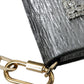 Exquisite Silver Swarovski Embellished Clutch