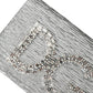 Exquisite Silver Swarovski Embellished Clutch