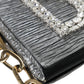 Exquisite Silver Swarovski Embellished Clutch