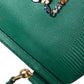 Elegant Green Leather Miss Sicily Satchel