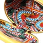 Chic Sicilian Print Vanity Bag with Gold Accents