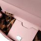 Chic Pink Sicily Leather Shoulder Bag