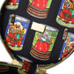 Vibrant Leather Top Handle Bag with Gold Accents