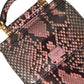 Exquisite Pink Exotic Leather Crossbody Bag