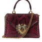 Bordeaux Exotic Leather Devotion Shoulder Bag