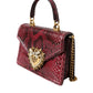 Bordeaux Exotic Leather Devotion Shoulder Bag