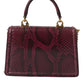 Bordeaux Exotic Leather Devotion Shoulder Bag