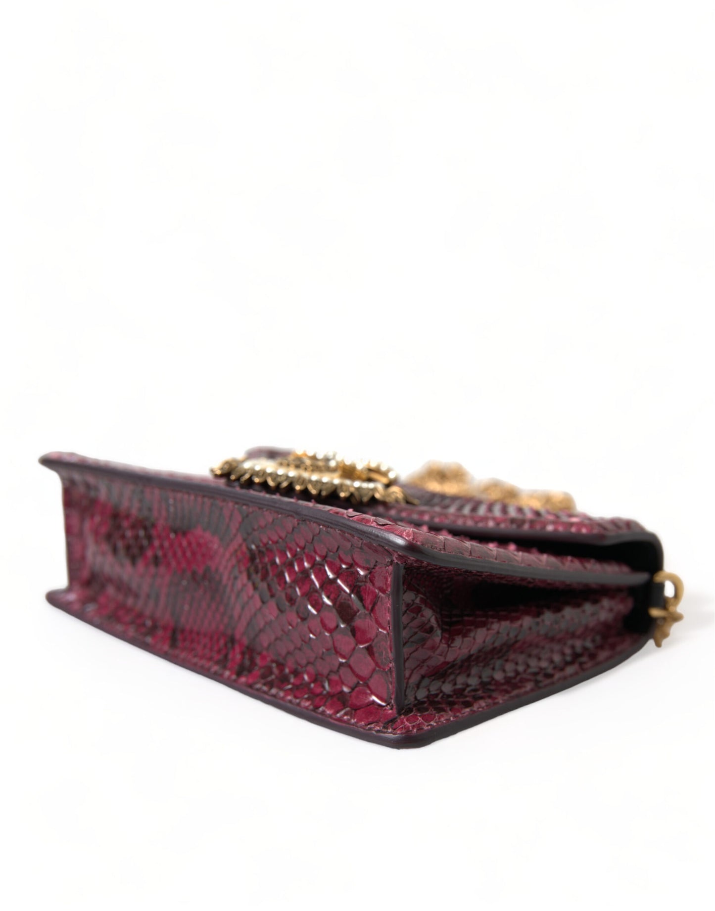 Bordeaux Exotic Leather Devotion Shoulder Bag