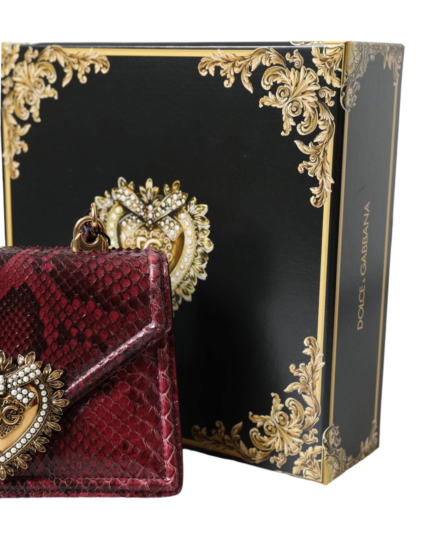 Bordeaux Exotic Leather Devotion Shoulder Bag