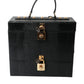 Elegant Embossed Leather Box Bag