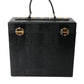 Elegant Embossed Leather Box Bag