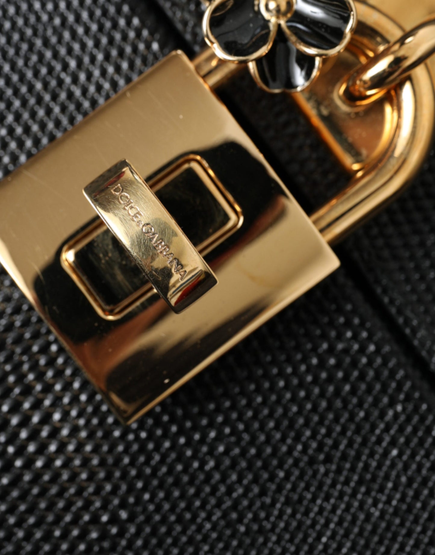 Elegant Embossed Leather Box Bag