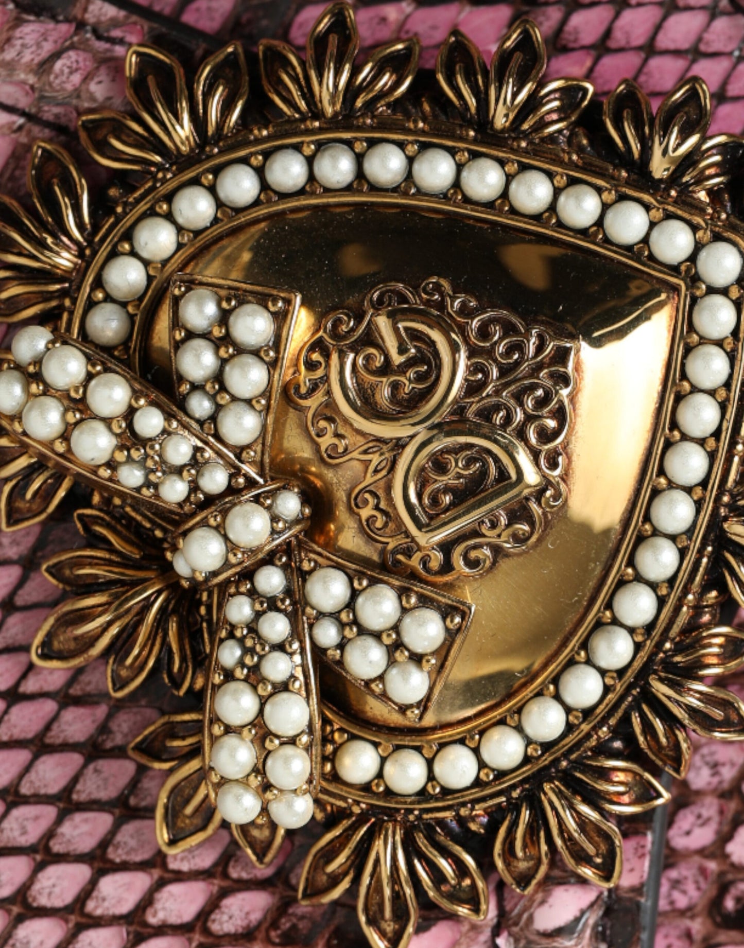 Exotic Elegance Pink Crossbody Bag