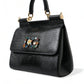 Elegant Black Leather Satchel